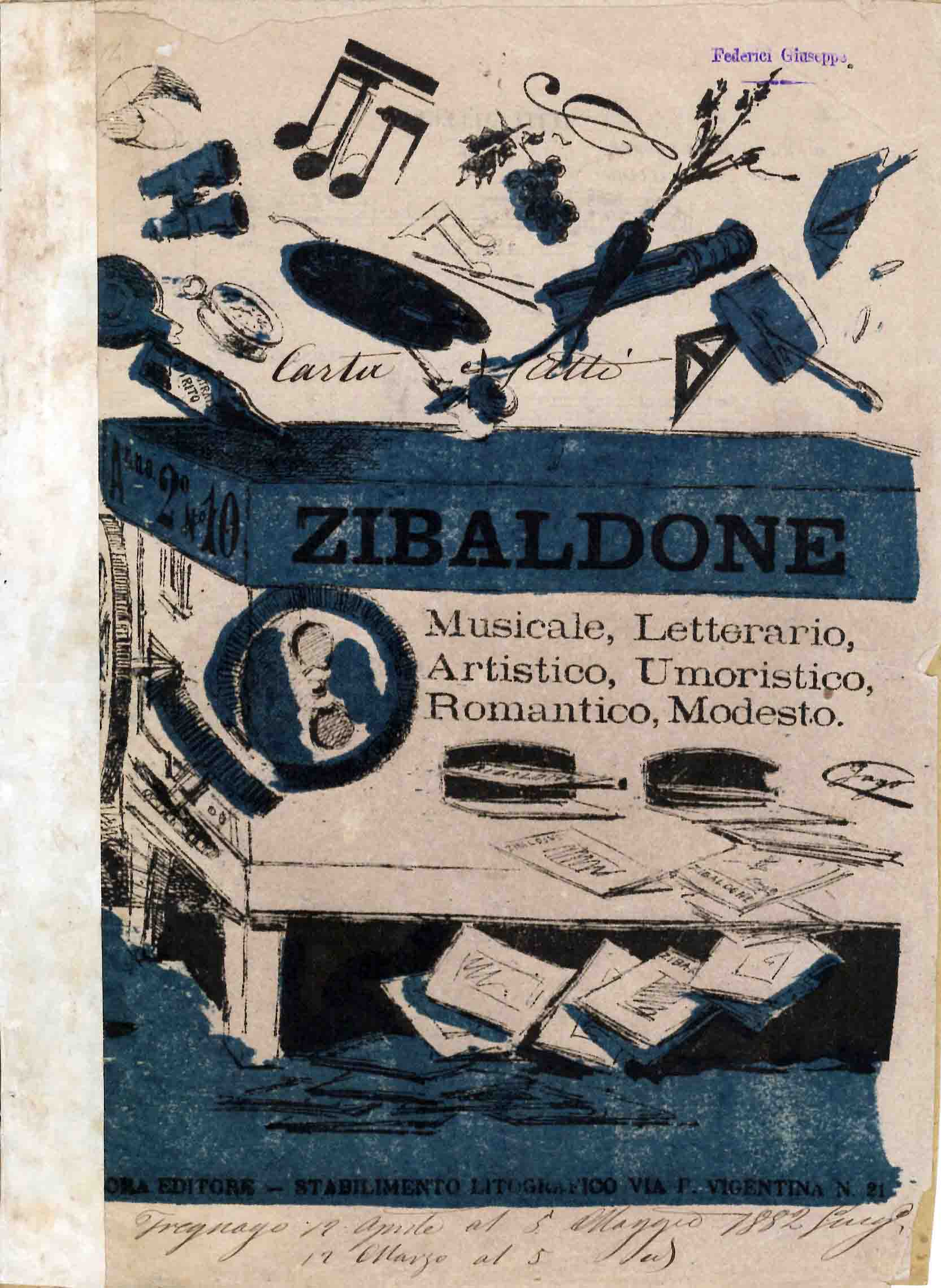 Zibaldone. Musicale, Letterario, Artistico, Umoristico, Romantico, Modesto